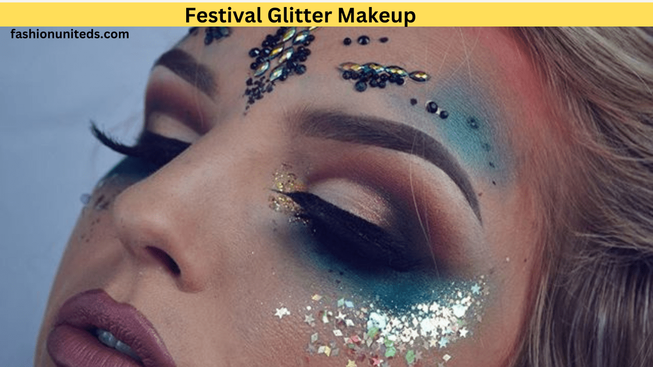 festival glitter makeup